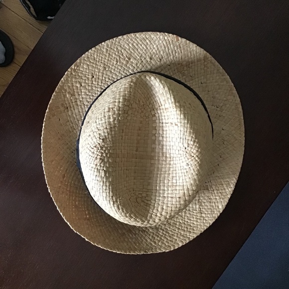 NWOT Pistil Straw Fedora Black Band OS - Picture 5 of 6